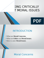 Thinking Critically About Moral Issues