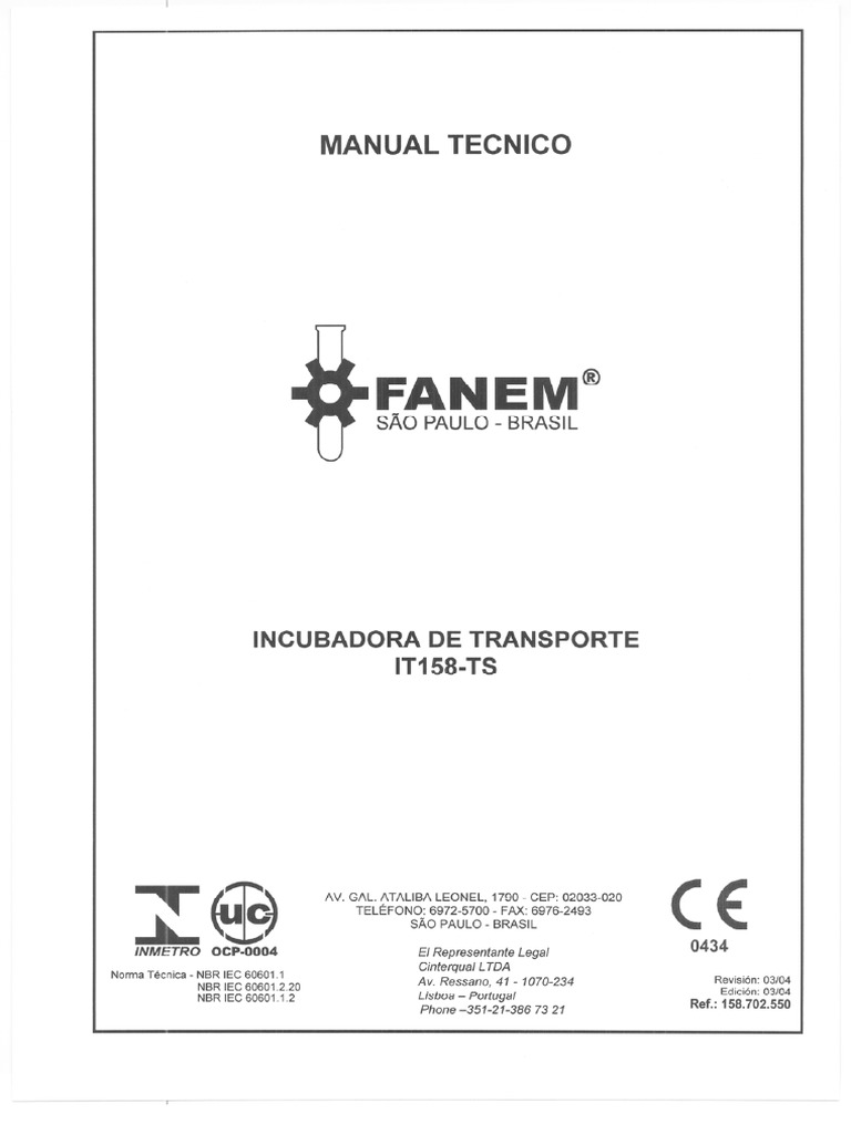 Fanem IT-158-TS 0304 MT | PDF