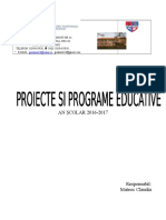 Plan Managerial Comisia Pentru Proiecte Si Programe Educative