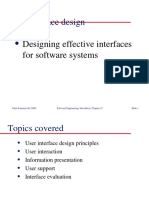 Chapter 6: User Interface Design: Designing Effective Interfaces For Software Systems