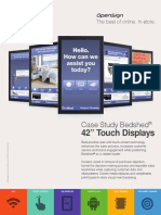 42" Touch Displays: Case Study Bedshed