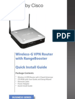 Wireless-G VPN Router With Rangebooster Quick Install Guide: Business Series