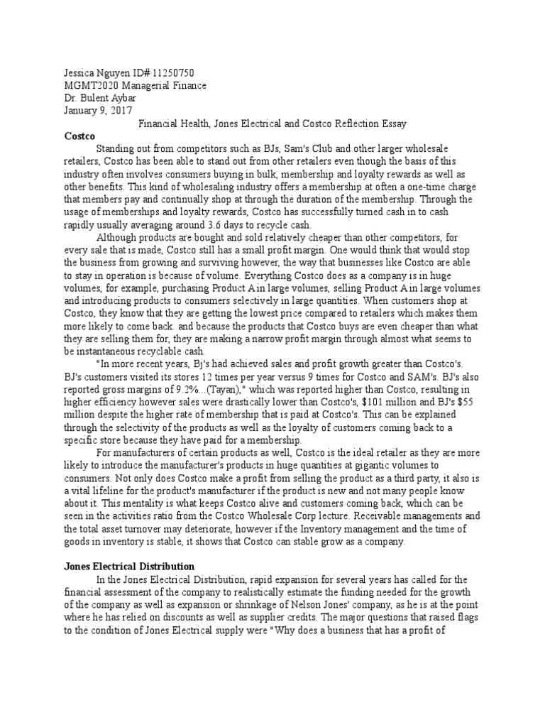 Costco essay reddit image