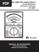 Manual Multimetro Minipa ET-3021A