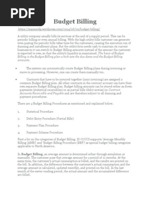 ISU Budget Billing