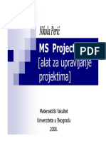 MS Project (Alat Za Upravljanje Projektima) - Nikola Peric