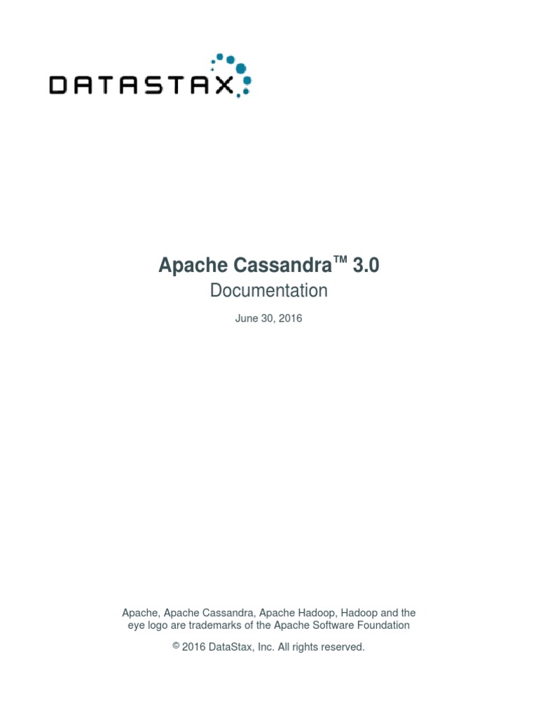 Cassandra 30 | PDF | No Sql | Databases