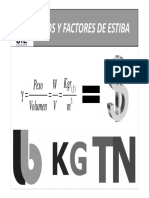 Pesos y Factores de Estiba