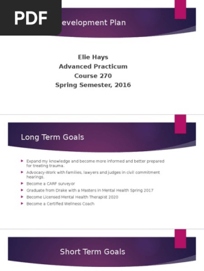 Personal Development Plan