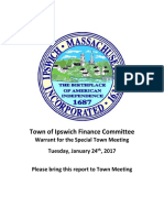 Finance Committee Report - STM 01-11-17 FINAL