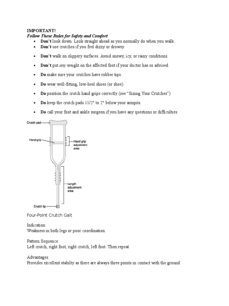 Crutches PDF Anatomical Terms Of Motion Limbs (Anatomy)