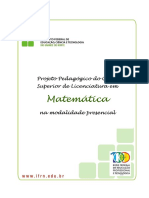 Licenciatura Em Matematica 2012