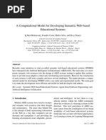 A Computational Model For Developing Semantic Web-Based Educational Systems