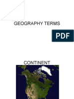 Geography Terms Power Point