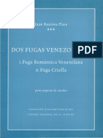 Juan Bautista Plaza. Dos Fugas Venezolan PDF