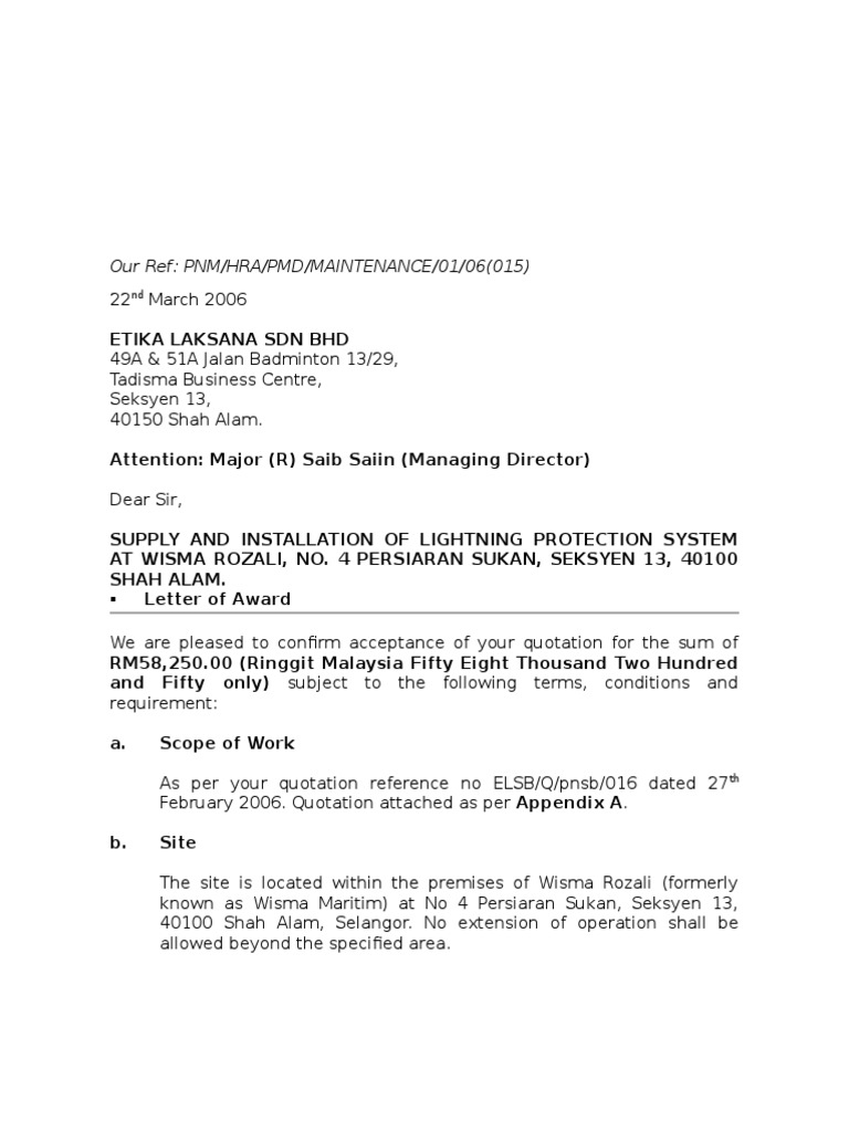 Lightning Protection System Award at Wisma Rozali | PDF | Civil Law ...