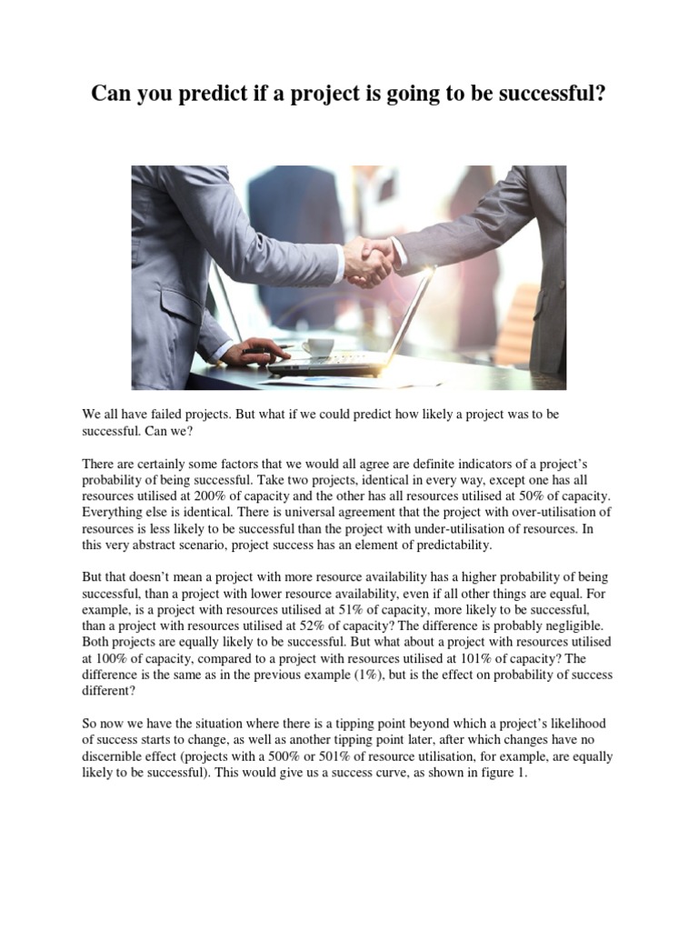 Predicting Project Success Factors | PDF