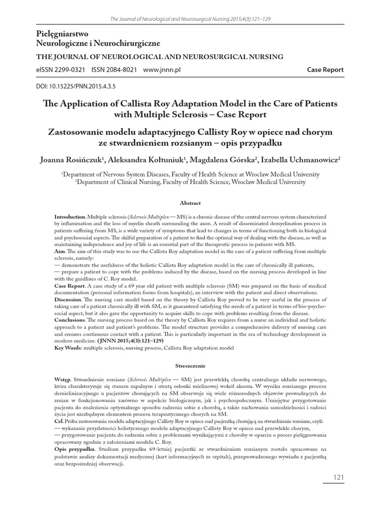 Multiple sclerosis case study pdf picture