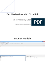 Familiarisation With Simulink