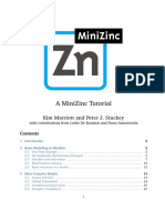 Minizinc Tute