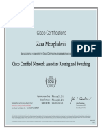 CCNA RS Certificate