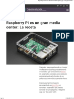 Raspberry Pi Es Un Gran Media Center- La Receta