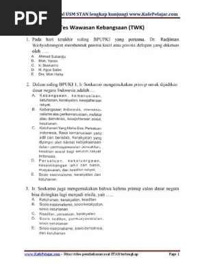 Soal Tkd Stan Pdf
