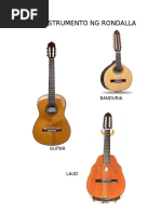 Mga Instrumento NG Rondalla | PDF