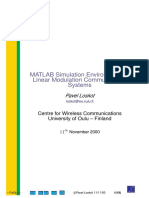 MATLAB Simulation Environment For Linear Modulation Communication Systems