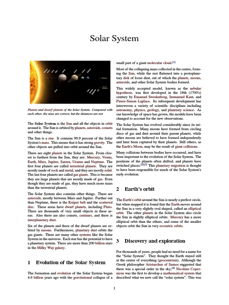 Solar System | Planets | Solar System
