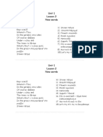 C Class Vocabulary