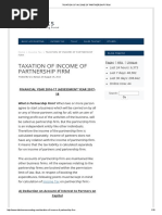 Taxation of Income of Partnership Firm