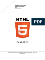 HTML5 Examples