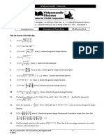 Math - 2Y - Domain of Functions - Assignment-2 - Final