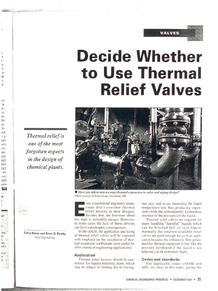 Thermal Relief Valves PDF