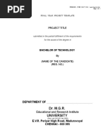 41 Format for Final Year Projects 041