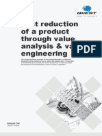 Cost Reduction of A Product Through Value Analysis Value Engineering