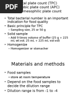Aerobic Plate Count Methods Guide | PDF | Colony Forming Unit