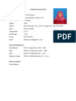 CONTOH Curriculum Vitae