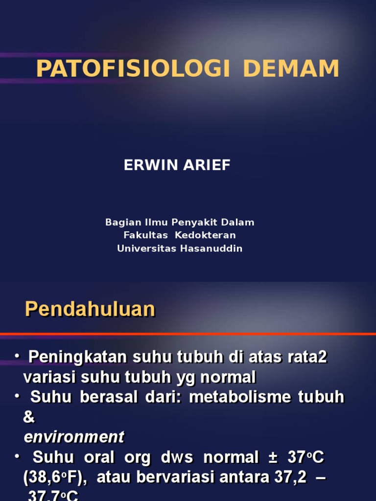 Patofisiologi Demam Patofisiologi Demam