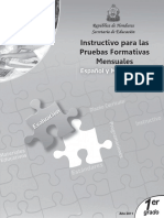 Instructivo Pruebas Formativas 1° ESP-MAT (2011)