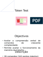 Token Test: Avaliação da Memória de Trabalho