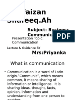 Business Communication and Its Type