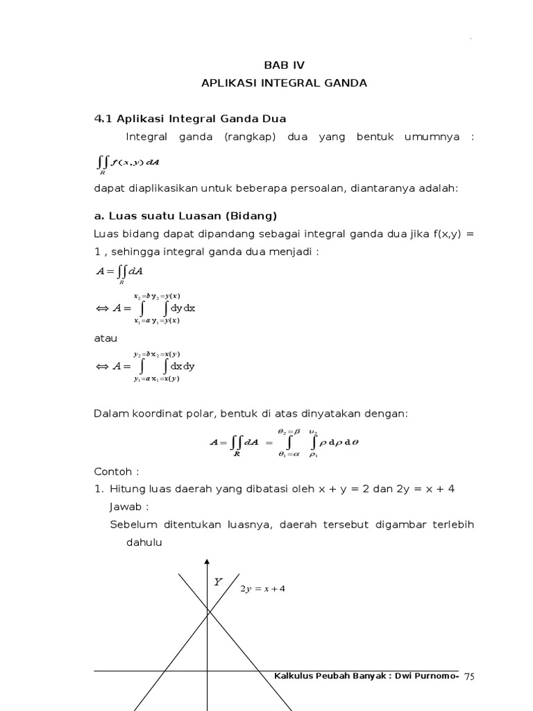 Bab Iv Aplikasi Integral Ganda Pdf