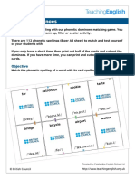 Phonetic Dominoes Match Marks