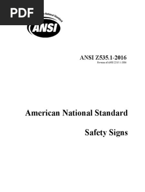 Ansi Z535 Color Chart Pdf