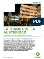 La Trampa de La Austeridad. Análisis Europeo