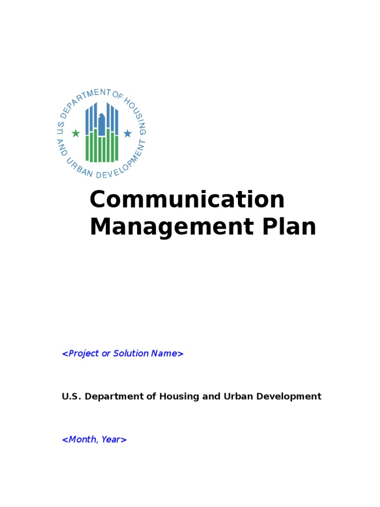 Communication Plan Template | PDF | Information | Business