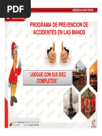 Programa de Prevencion de Accidentes de Manos