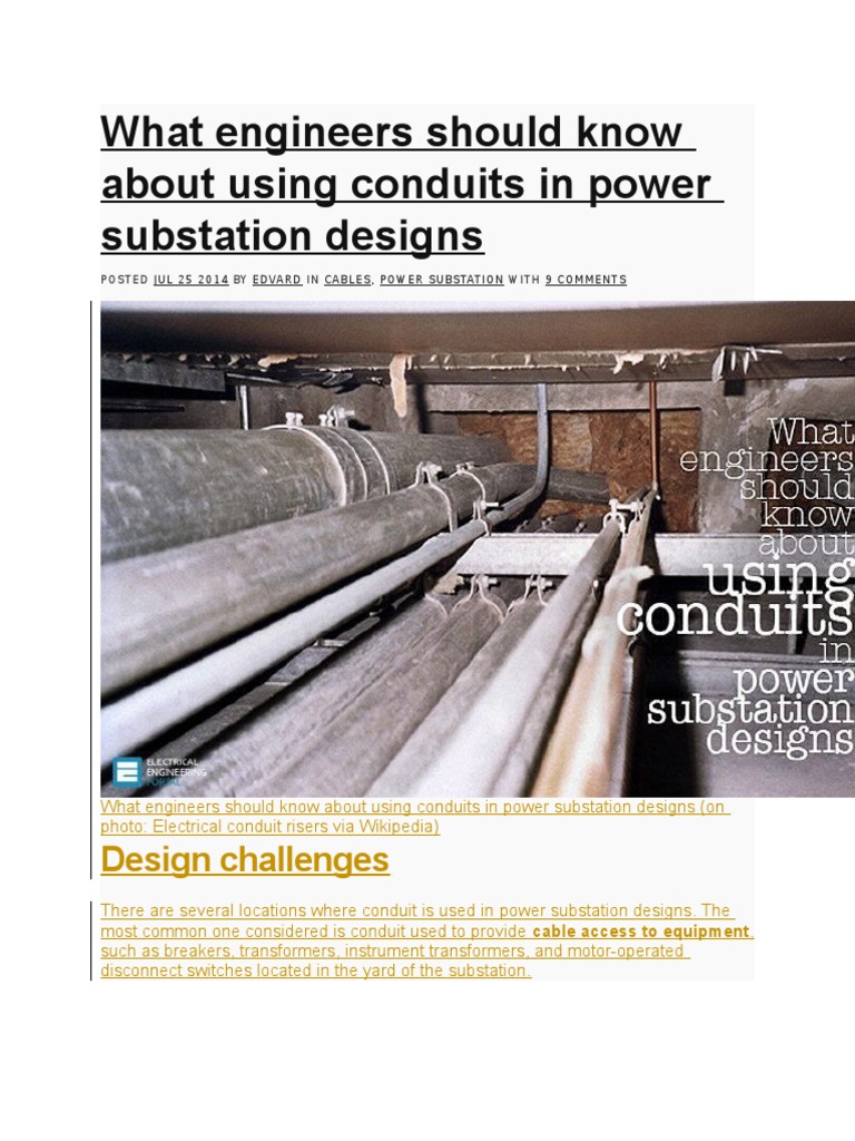 Cable Conduit | Electrical Wiring | Components